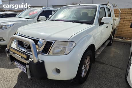 White 2012 Nissan Navara Dual Cab Pick-up St (4X4)