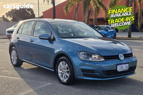 Blue 2017 Volkswagen Golf Hatchback 92 Tsi Trendline