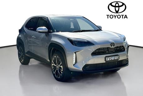 Silver 2025 Toyota Yaris Cross Wagon Urban Hybrid
