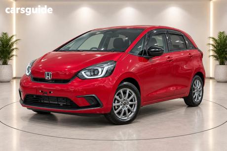 Red 2021 Honda Fit Hatch E:HEV (HYBRID)