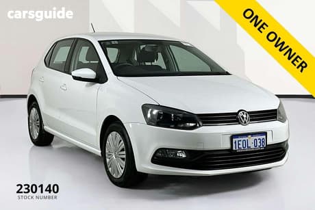 White 2014 Volkswagen Polo Hatchback 66 Tsi Trendline