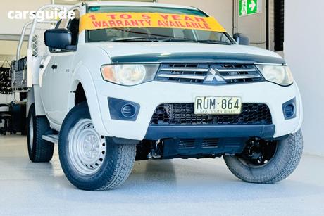 White 2013 Mitsubishi Triton Double Cab Utility Glx (4X4)