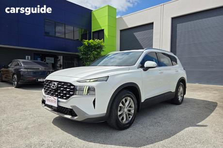 White 2021 Hyundai Santa FE Wagon Crdi (Awd)
