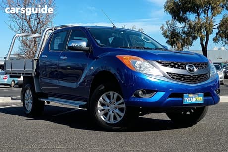 Blue 2012 Mazda BT-50 Dual Cab Utility Xtr (4X2)