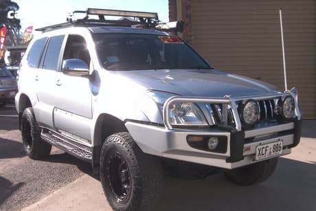 Silver 2004 Toyota Landcruiser Prado Wagon Gxl (4X4)