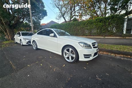 White 2014 Mercedes-Benz C180 Coupe