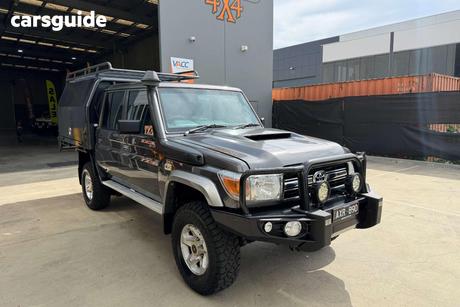 Grey 2018 Toyota Landcruiser Double Cab Chassis Gxl (4X4)