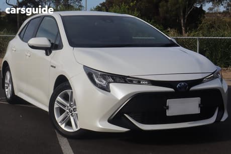 White 2020 Toyota Corolla Hatchback Ascent Sport (Hybrid)