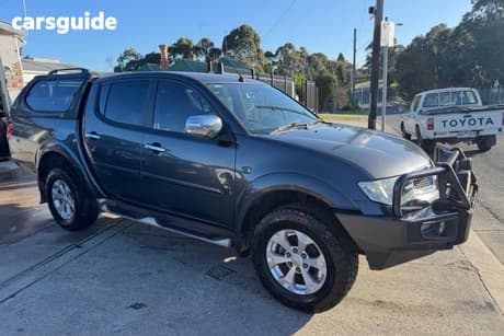 Silver 2014 Mitsubishi Triton Double Cab Utility Glx-R (4X4)