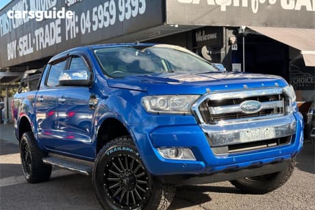 Blue 2017 Ford Ranger Dual Cab Utility Xlt 3.2 (4X4)