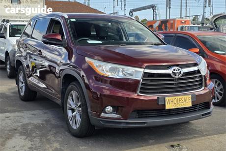 Red 2015 Toyota Kluger Wagon Gxl (4X4)