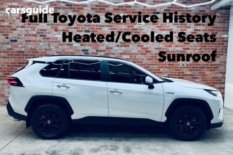 White 2023 Toyota RAV4 Wagon Cruiser (2Wd) Hybrid