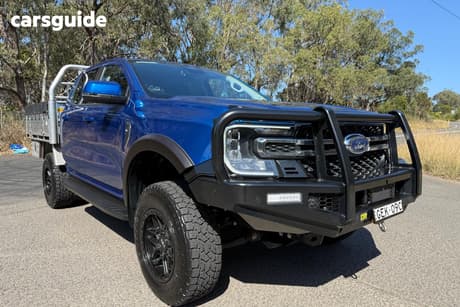 Blue 2024 Ford Ranger Double Cab Chassis Xlt 3.0 (4X4)