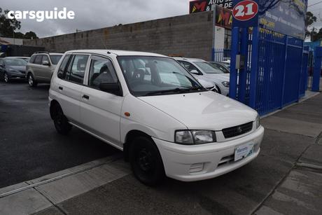 White 1997 Mazda 121 Hatchback Metro