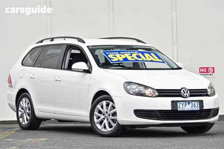 White 2013 Volkswagen Golf Wagon 90 Tsi Trendline