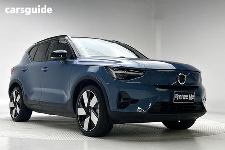 Blue 2023 Volvo XC40 Wagon Recharge Twin Pure Electric