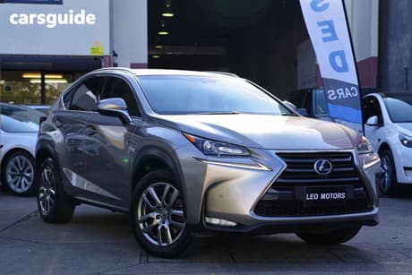 Silver 2016 Lexus NX300H Wagon Luxury Hybrid (Fwd)