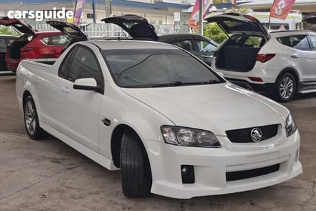 White 2010 Holden Commodore Ute Tray SV6 VE MY10