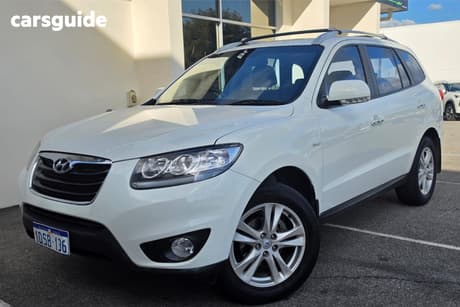White 2011 Hyundai Santa FE Wagon Highlander Crdi (4X4)