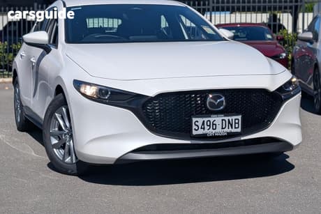 White 2026 Mazda Mazda3 Hatchback G20 Pure