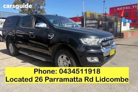 Black 2018 Ford Ranger Crew Cab Pickup Xlt 3.2 Hi-Rider (4X2)
