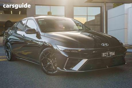 Black 2024 Hyundai I30 Sedan N Line Premium