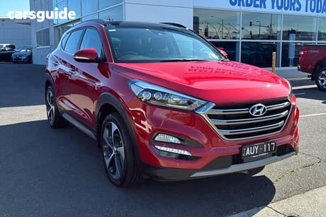 Red 2017 Hyundai Tucson Wagon Highlander (Awd)