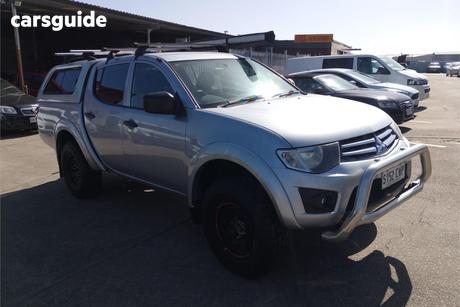 Silver 2014 Mitsubishi Triton Double Cab Utility Glx (4X4)