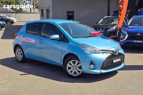 Blue 2014 Toyota Yaris Hatchback Sx