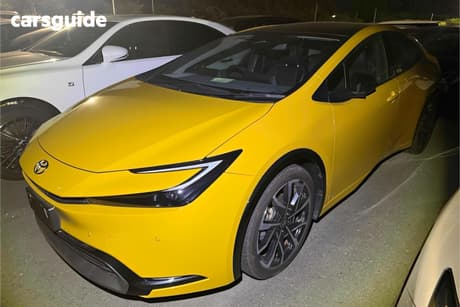 Yellow 2023 Toyota Prius Sedan PHEV Z, CRUISE CONTROL,