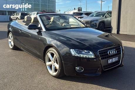 Black 2010 Audi A5 Cabriolet 2.0 Tfsi