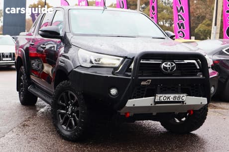 Black 2021 Toyota Hilux Double Cab Pick Up Rogue (4X4)