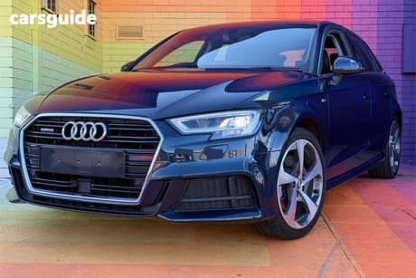 Blue 2016 Audi A3 Sedan 2.0 Tfsi Quattro S Line