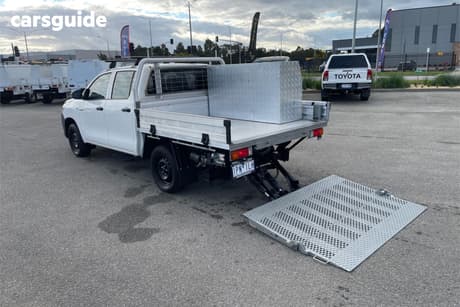 White 2019 Toyota Hilux Double Cab Pick Up Workmate