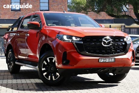 Red 2025 Mazda BT-50 Dual Cab Chassis Gt (4X4)