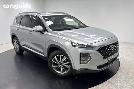 Silver 2018 Hyundai Santa FE Wagon Elite Crdi Satin (Awd)
