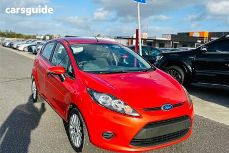 Orange 2011 Ford Fiesta Hatchback Lx
