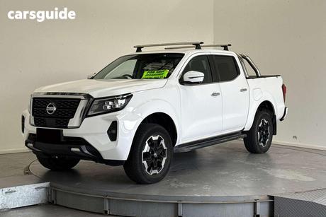 White 2021 Nissan Navara Dual Cab Pick-up St-X (4X4) Cloth/No Sunroof