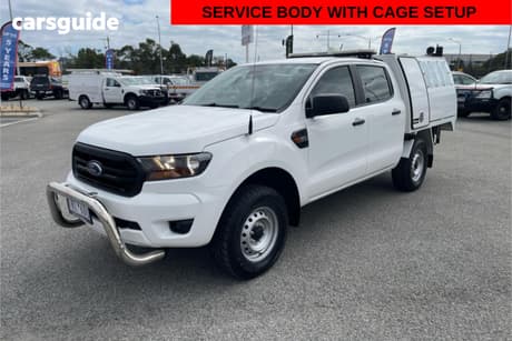 White 2020 Ford Ranger Double Cab Chassis Xl 3.2 (4X4)