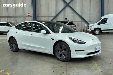 White 2023 Tesla Model 3 Sedan Rear-Wheel Drive