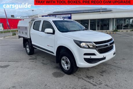 White 2019 Holden Colorado Crew Cab Chassis Ls (4X2)