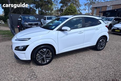 White 2021 Hyundai Kona Wagon Elite Electric