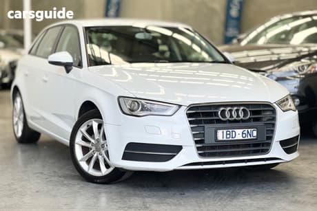 White 2013 Audi A3 Hatchback Sportback 1.4 Tfsi Attraction