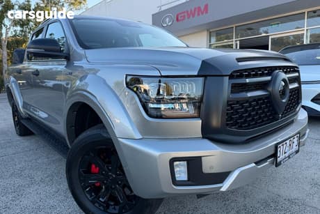 Silver 2026 GWM Cannon Alpha Dual Cab Utility Ultra Phev (4X4)