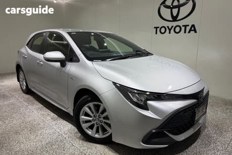 Silver 2025 Toyota Corolla Hatchback Ascent Sport Hybrid