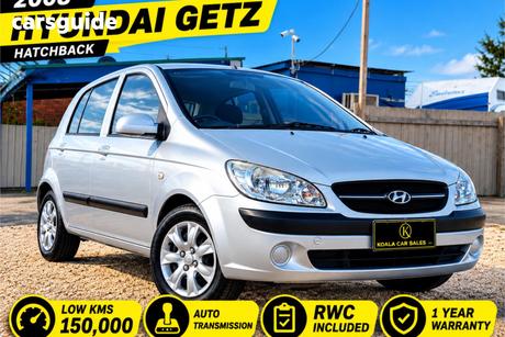 Silver 2009 Hyundai Getz Hatchback Sx