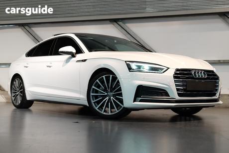 White 2017 Audi A5 Hatchback 2.0 Tfsi Quattro S Tronic Sprt