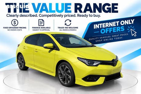 Yellow 2015 Toyota Corolla Hatchback Zr