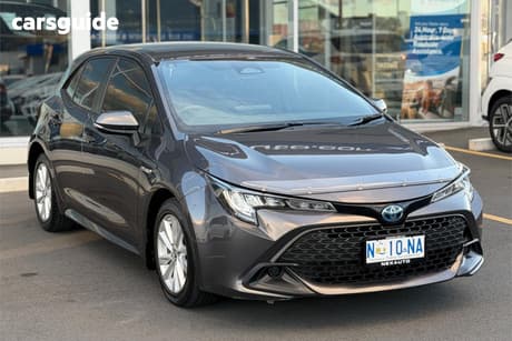 Grey 2024 Toyota Corolla Hatchback Ascent Sport Hybrid