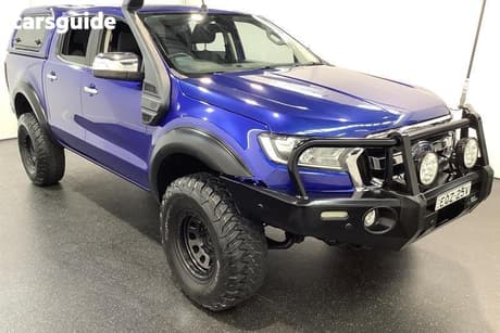 Blue 2016 Ford Ranger Dual Cab Utility Xlt 3.2 (4X4)